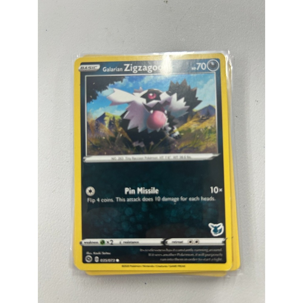 Pokemon Galarian Zigzagoon 035/073 Darkness Ablaze Common EN